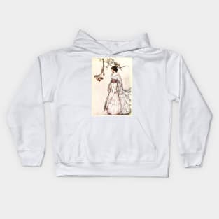 Looking very undancey indeed - Peter Pan in Kensington Gardens - Arthur Rackham Kids Hoodie